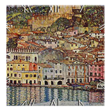 Falióra Üveg falióra Klimt: Malcesine a Garda-tónál