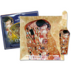 Tortatál Üveg süteményes kínáló lapáttal, Klimt The Kiss