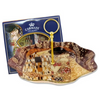 Tortatál Üveg sütikínáló hullámos szélű Klimt The Kiss