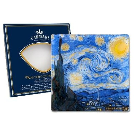 Tányér, étkészlet Üvegtányér Van Gogh Csillagos éj
