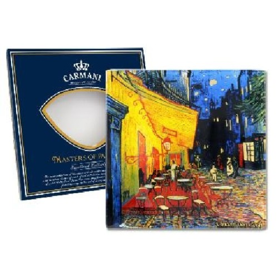 Tányér, étkészlet Üvegtányér Van Gogh Kávéház éjjel