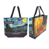Bevásárlótáska Válltáska kétoldalas Van Gogh kávéház éjjel Csillagos éj