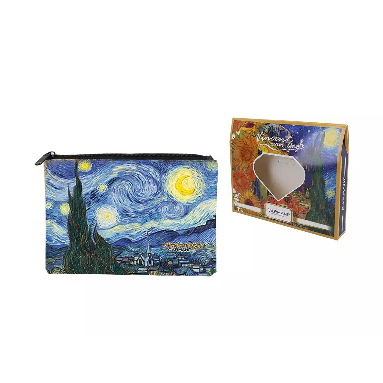 Pénztárca Van Gogh Csillagos Éj műbőr kozmetikai táska neszesszer