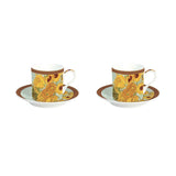 Bögre, csésze Vincent Van Gogh Porcelán eszpresszó csésze 2 személyes Napraforgók