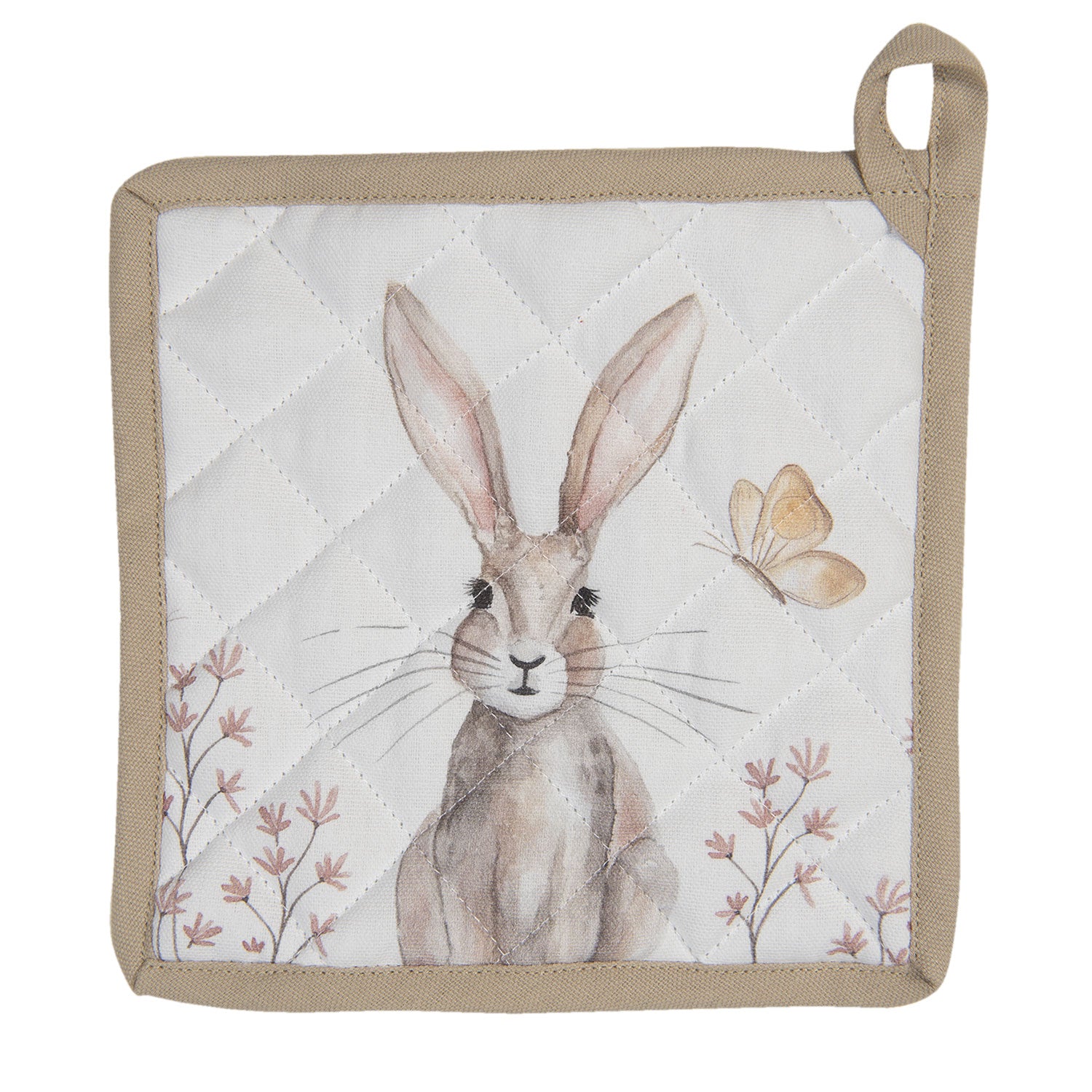 Edényalátét Vintage húsvéti nyuszi mintás pamut edényalátét Rustic Easter Bunny