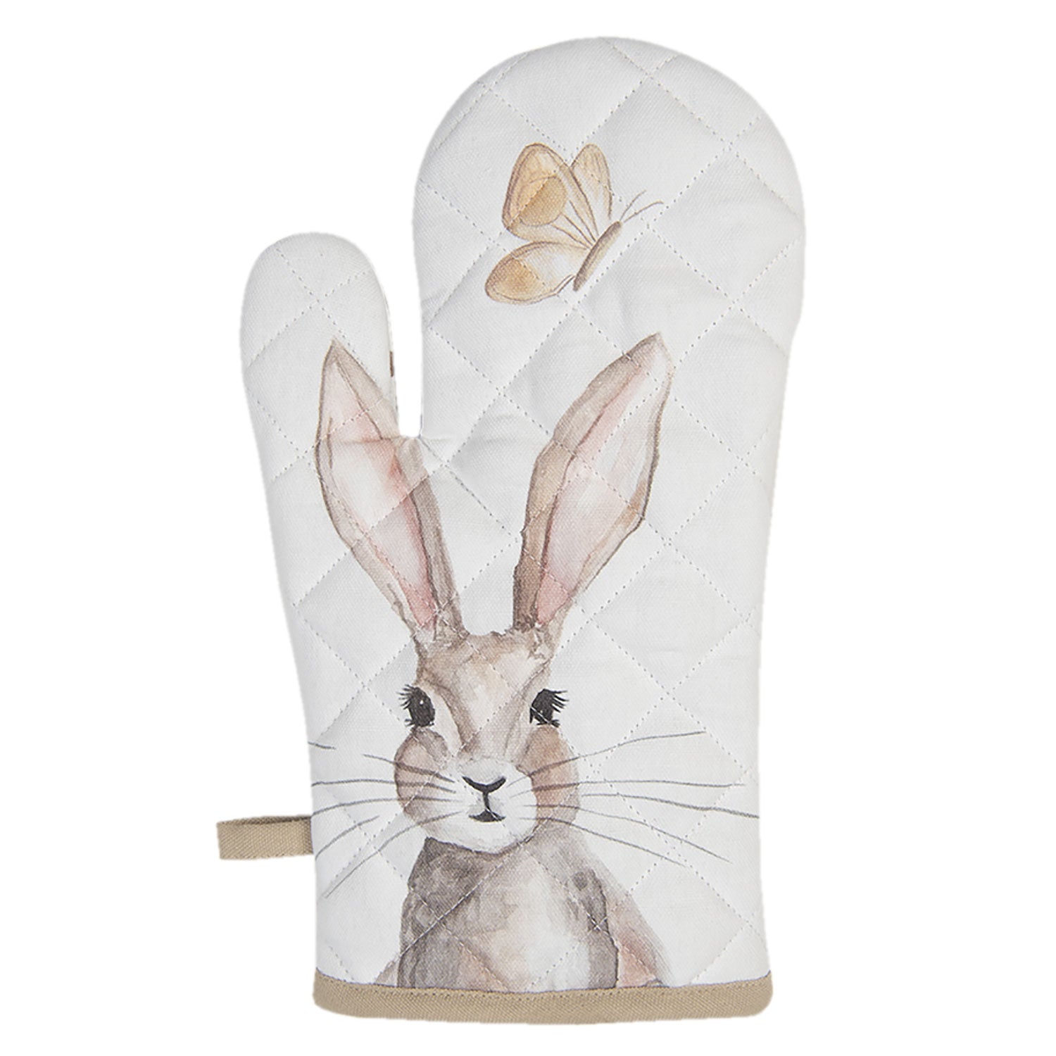 Edényfogó kesztyű Vintage húsvéti nyuszi mintás pamut edényfogó kesztyű Rustic Easter Bunny