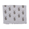 Konyhai kéztörlő Vintage húsvéti nyuszi mintás pamut konyhai kéztörlő Rustic Easter Bunny