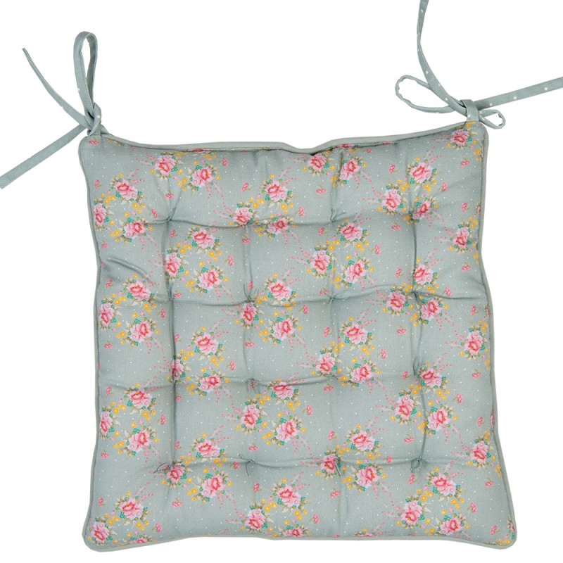 Székpárna Vintage rózsás madárkás pamut székpárna Cheerful Roses