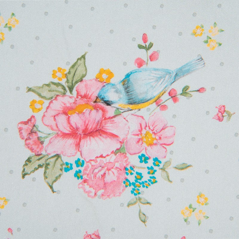 Székpárna Vintage rózsás madárkás pamut székpárna huzat Cheerful Roses