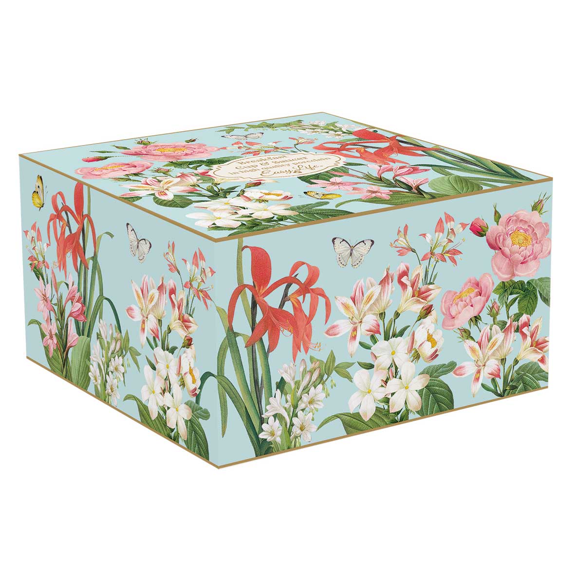 Tányér, étkészlet Virág mintás porcelán nagy teás csésze aljjal Botanic Garden