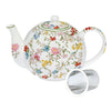 Teáskanna Virág mintás porcelán teáskanna szűrővel 1000 ml Garden Dreams