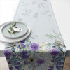 Asztali futó Virágos pamut asztali futó 40x150 cm Lunaria Green