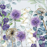 Szalvéta Virágos papírszalvéta 33x33 cm Lunaria Green