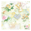 Szalvéta Wedding Bells Green esküvői papírszalvéta 33x33 cm